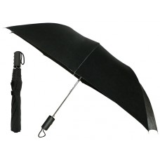 M834 - Wholesale Men's 36 Inches Push Button Double Fold Auto Open Diameter Straight Handle Umbrella ( *Black Color ) *Last 2 Case